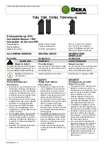 DEKA Controls TOH Series Installation Manual preview