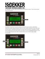 Предварительный просмотр 23 страницы Dekker OnDek Controller Manual