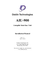 Предварительный просмотр 1 страницы Deklin Technologies AIU-900A Installation Manual