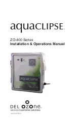 Del ozone aquaclipse ZO-400 Installation & Operation Manual preview