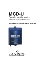 Del ozone MCD-250U Installation & Operation Manual preview