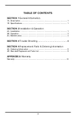 Preview for 3 page of Del ozone Total Eclipse Series Installation & Operation Manual