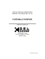 Предварительный просмотр 1 страницы Del ozone Z0-151 Installation & Operation Manual