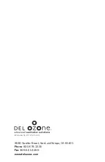 Предварительный просмотр 12 страницы Del ozone ZO-200 Installation & Operation Manual