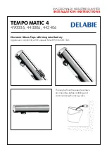 Delabie TEMPOMATIC 4 443406 Installation Instructions предпросмотр