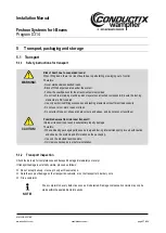 Предварительный просмотр 27 страницы Delachaux Conductix-Wampfler 0314 Series Installation Manual