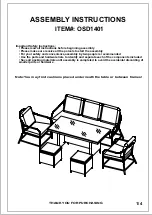 Delacora Atrani OSD1401 Assembly Instructions preview