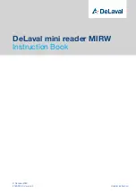 Preview for 1 page of DeLaval MIRW Instruction Book