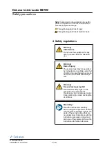 Preview for 4 page of DeLaval MIRW Instruction Book