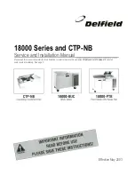 Preview for 1 page of Delfield 18000-BUC series Service And Installation Manual