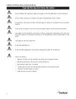 Предварительный просмотр 2 страницы Delfield 18600 Series Installation, Operation And Maintenance Manual