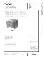 Preview for 1 page of Delfield 186114BSTM Manual