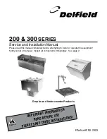 Preview for 1 page of Delfield 203 Service And Installation Manual