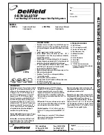 Delfield 4427N-6 Specification Sheet preview