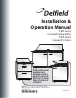 Предварительный просмотр 1 страницы Delfield 4427N Installation & Operation Manual