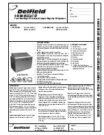 Delfield 4448N-18M Specification Sheet предпросмотр