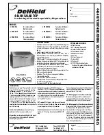 Предварительный просмотр 1 страницы Delfield 4464N-12 Specification Sheet