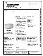 Delfield 4464N Specifications preview