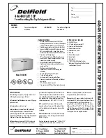 Delfield 4464N Specifications предпросмотр