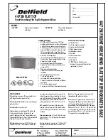 Delfield 4472N Specification Sheet preview