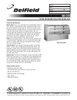 Delfield 537-CR Specification Sheet предпросмотр