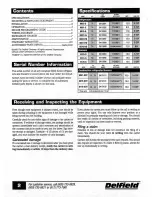 Preview for 2 page of Delfield 6025-HG Service And Installation Manual