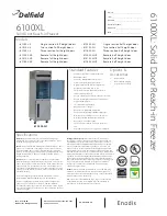 Preview for 1 page of Delfield 6100XL Specifications