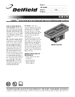 Preview for 1 page of Delfield 8148-EFN Specifications