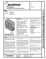 Delfield F15SR48D Specification Sheet preview