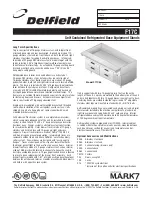 Preview for 1 page of Delfield F17C110 Specification Sheet