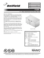 Preview for 1 page of Delfield F18FR35 Specifications