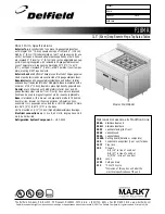 Delfield F18MR31A Specification Sheet предпросмотр