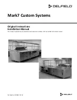 Delfield Mark7 Installation Manual предпросмотр