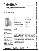 Delfield MDBPT1-SH Specifications preview