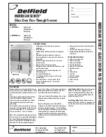 Delfield Meridian MFPT2R-G Specifications preview