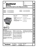 Preview for 1 page of Delfield N8131-FA Specifications