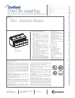 Delfield Salad Top ST4472N-12 Specifications preview