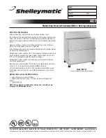 Предварительный просмотр 1 страницы Delfield Shelleymatic NDF Specification Sheet