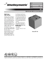 Delfield Shelleymatic RFF-103 Specifications preview