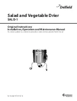 Preview for 1 page of Delfield Shelleymatic SALD-1 Installation, Operation And Maintenance Manual