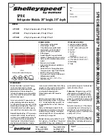 Delfield Shelleyspeed SPR-50E Specifications preview