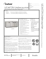 Delfield UC4472N Specifications preview