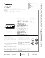 Preview for 1 page of Delfield Versa Drawer F17VD84 Specifications