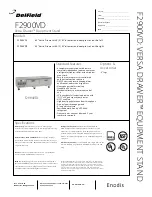 Preview for 1 page of Delfield Versa Drawer F2984VDL Specifications