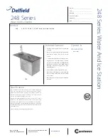 Delfield Water and Ice Station 248 Series Specifications предпросмотр