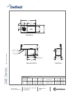 Preview for 2 page of Delfield Water and Ice Station 248 Series Specifications