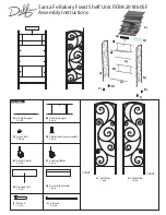 Preview for 1 page of Delfin Santa Fe Bakery Fixed Shelf Unit FXBK-291860SF Assembly Instructions