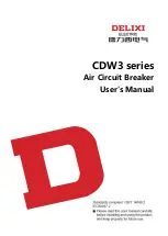 Delixi CDW3 Series User Manual предпросмотр