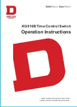 Delixi KG816B Operation Instructions Manual preview