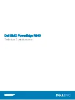 Предварительный просмотр 1 страницы Dell EMC PowerEdge R840 Technical Specifications